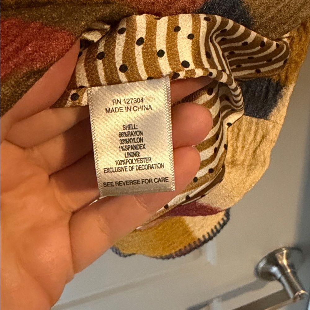 NWT John Mark Colorblock Patchwork Blazer in Blue… - image 4